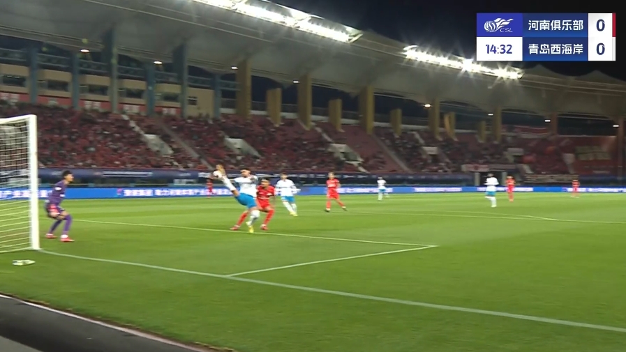 ag九游会亚洲真人第一品牌半场-费利佩-卡多索点射阿奇姆彭造点 河南队暂1-0青岛西海岸