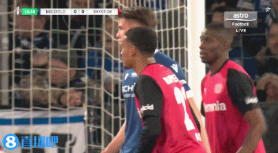 ag九游会亚洲真人第一品牌要爆冷？德国杯半决赛，德丙队比勒菲尔德上半场2-1领先勒沃库森